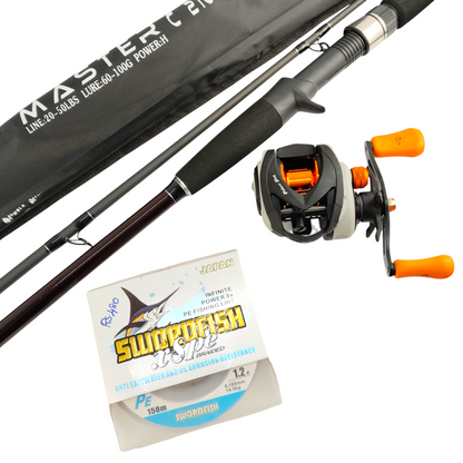 Premium Snakehead  Baitcasting Fishing Rod & Reel Combo