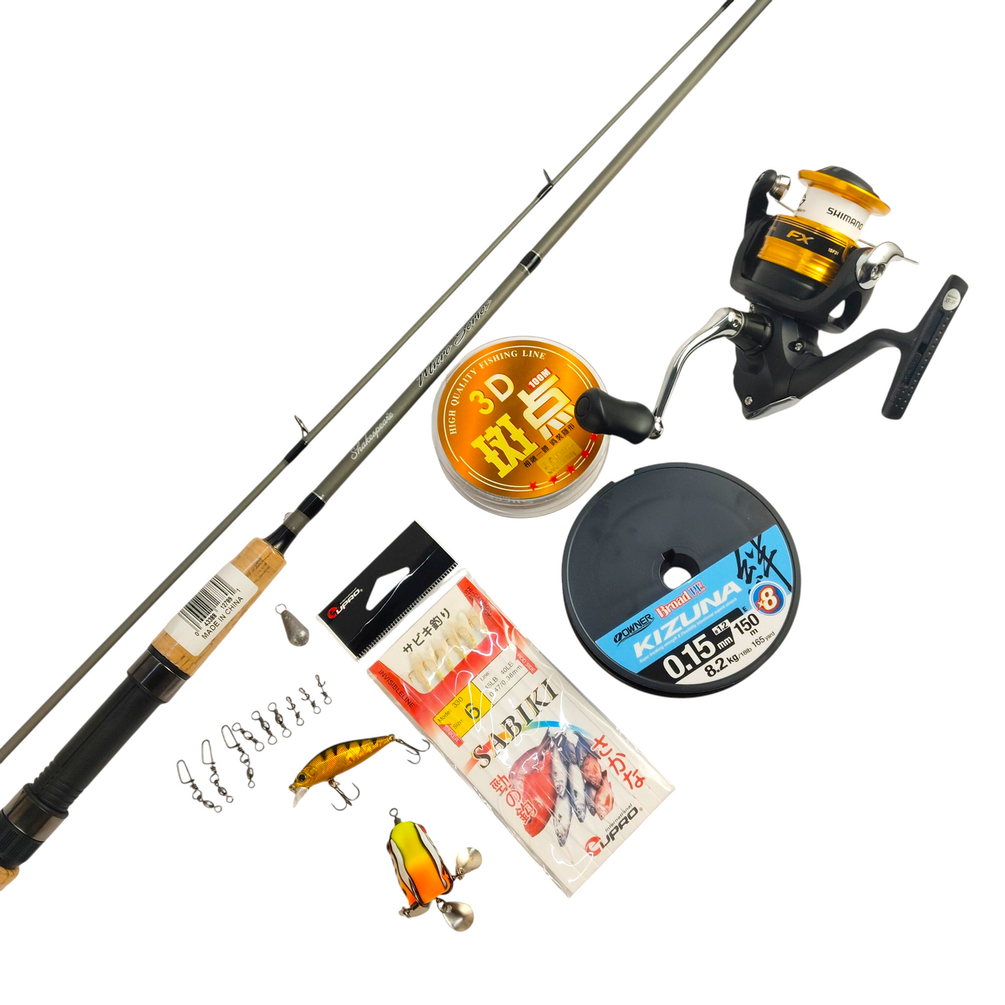 Premium Ultra Light to Light Fishing Complete Combo