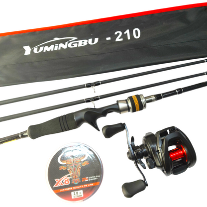 Premium Baitcaster Rod & Reel Combo With Daiwa PR100 Reel and Hunting Black Rod