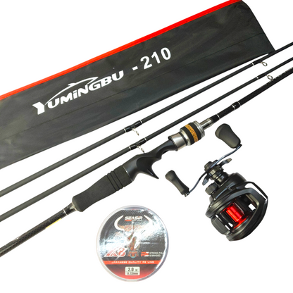 Premium Baitcaster Rod & Reel Combo With Daiwa PR100 Reel and Hunting Black Rod