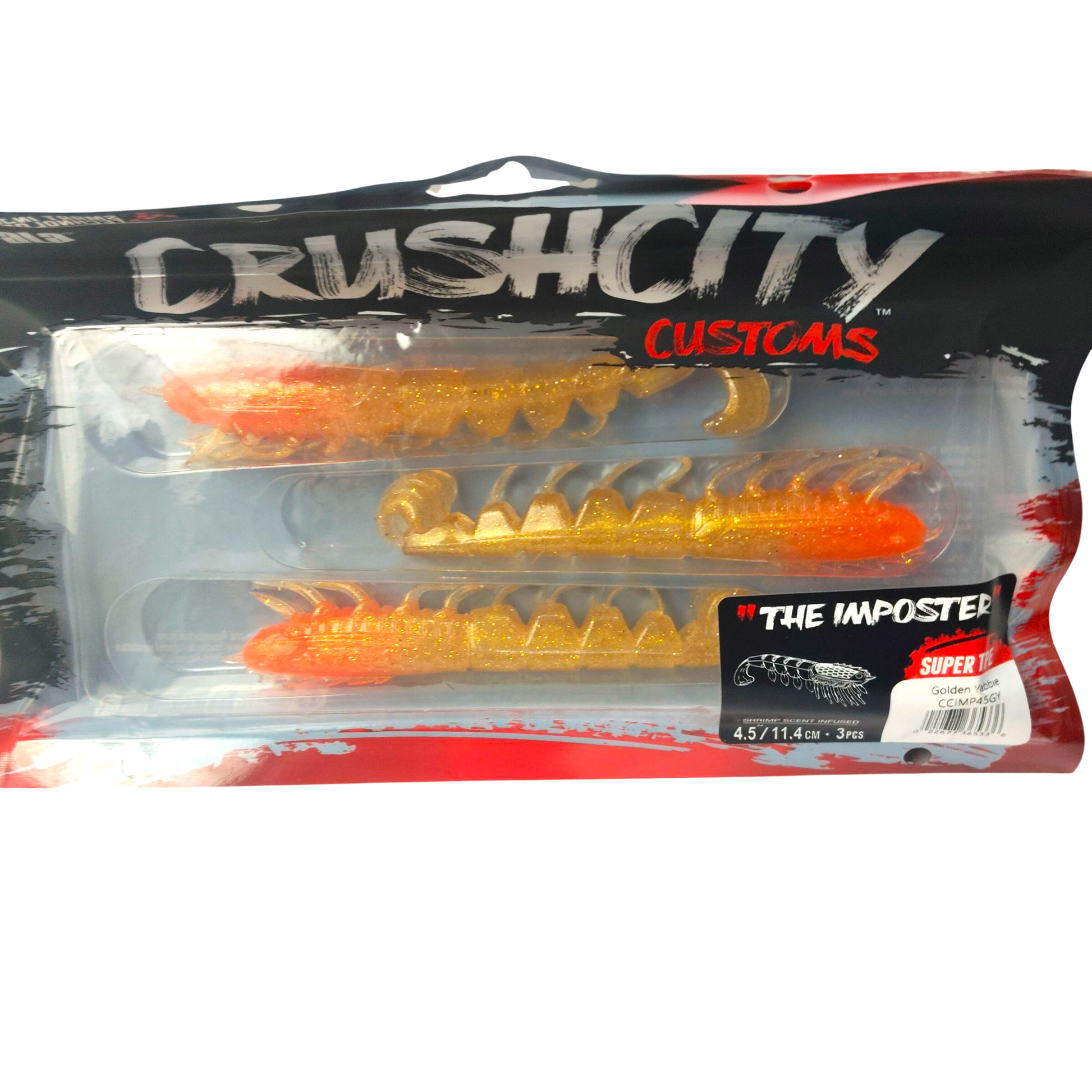 Rapala CrushCity Imposter Soft  Shrimp Lure  |4.5inch| 14gms -Single Pc