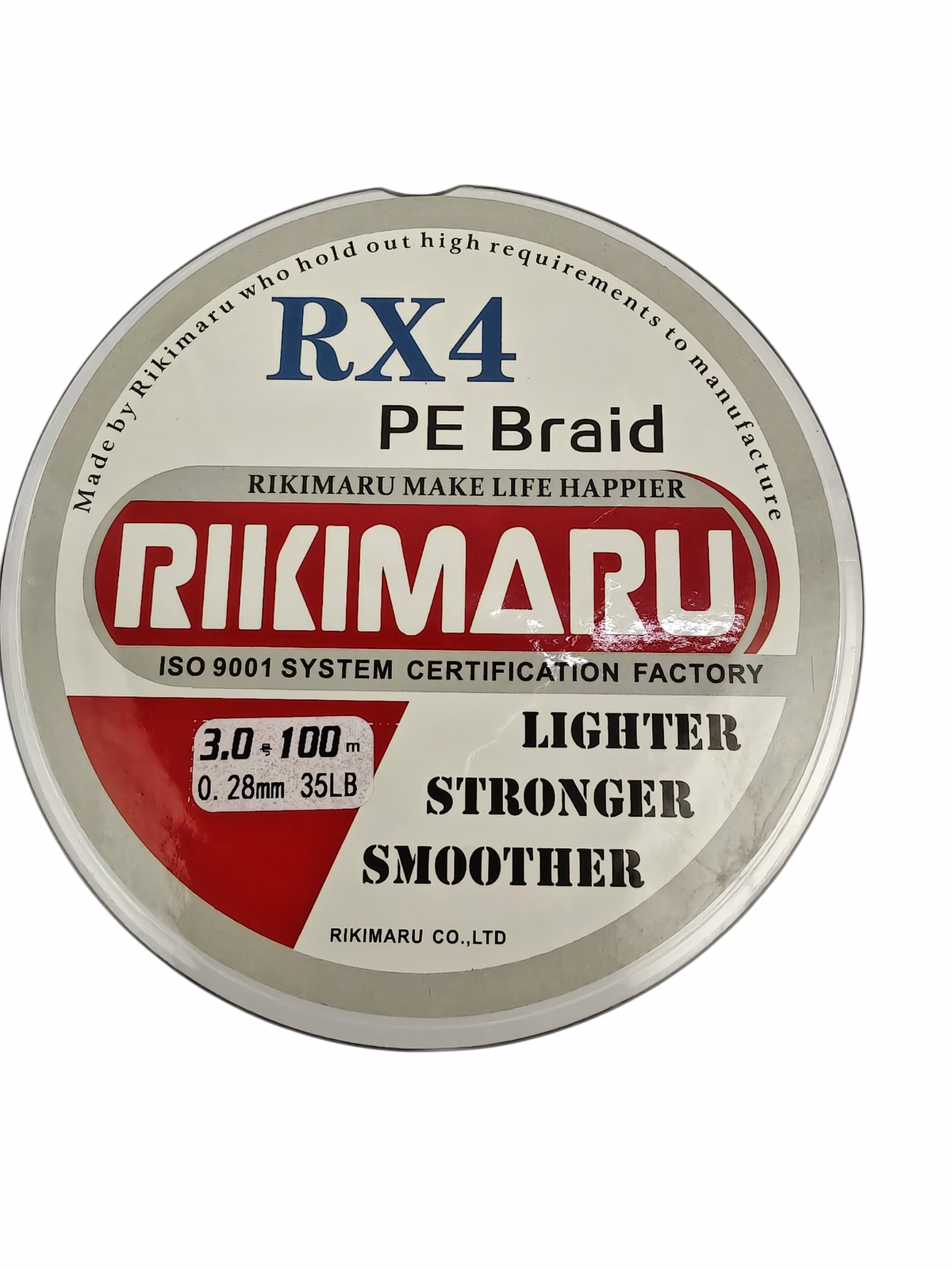 Rikimaru 4X-Pro Braided Line 100m-Spools