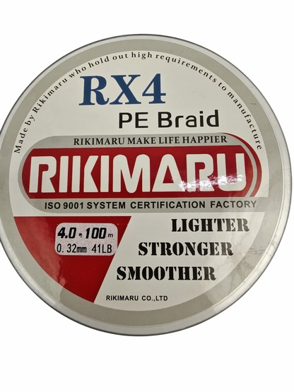 Rikimaru 4X-Pro Braided Line 100m-Spools