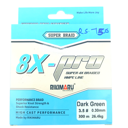 rikimaru braided fishing line Rikimaru 8X-Pro Braided Line 300m-Spools – Fish With Hanish Tackles