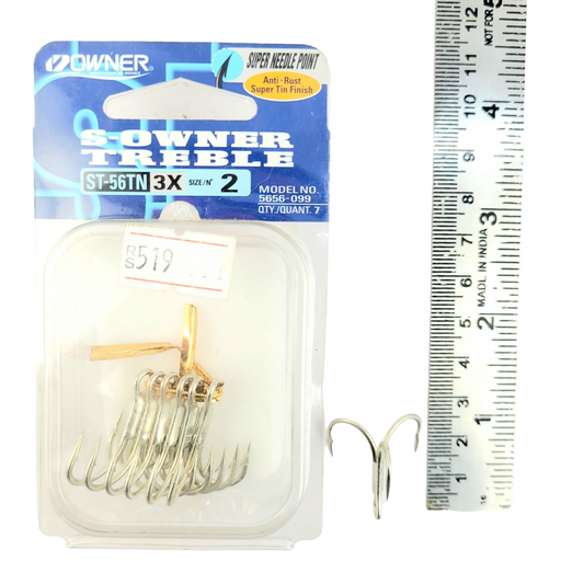 Owner 3X Treble Hook ST-56TN - Single Pc