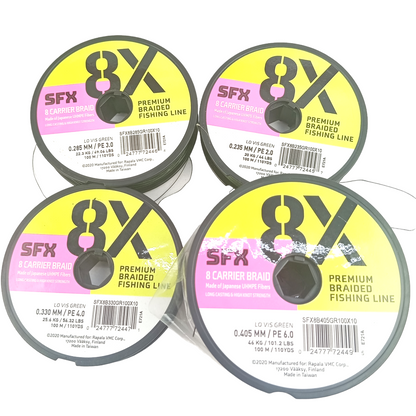 SFX 8X Premium Braided Fishing Line All Image