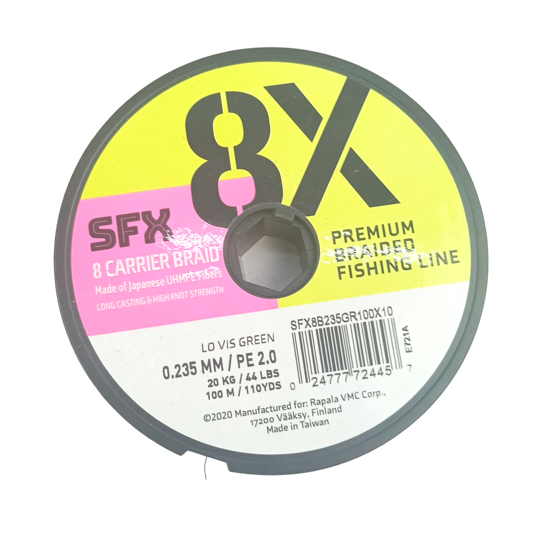 SFX_8X_Premium_Braided_0.235mm_44lbs_Fishing_Line_Close_Up_Image