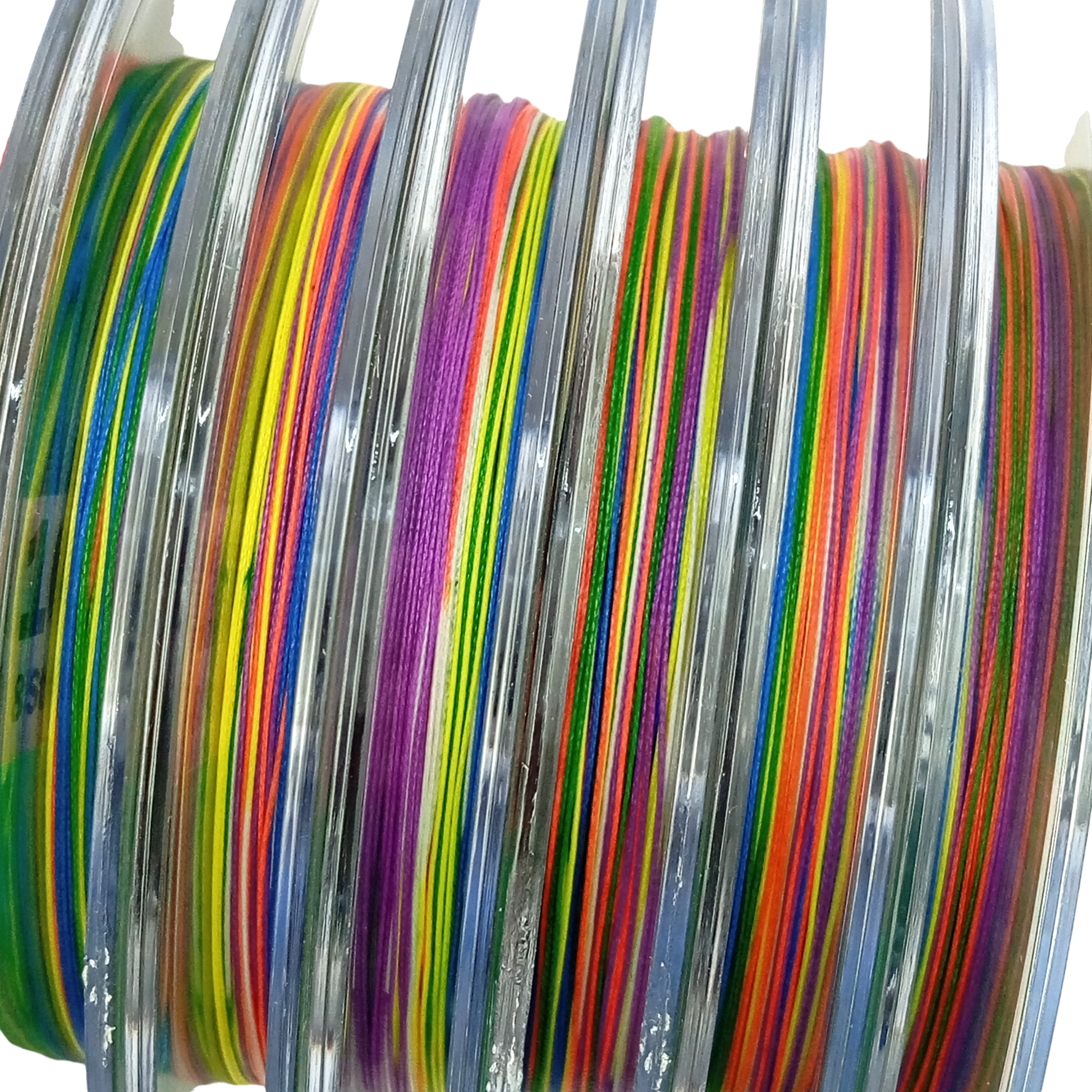 Sea Rock Adventures X-Boost  8 Straand Multi Color Fishing Braid Fishing Line Close View