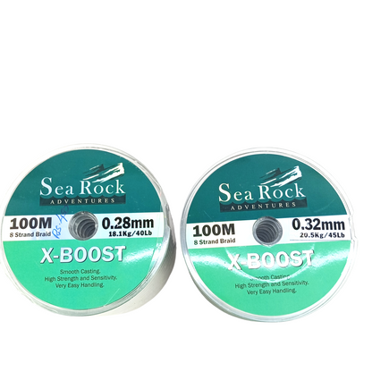 Sea Rock Adventures X-Boost  8 Straand Multi Color Fishing Braid Fishing Line Main Image