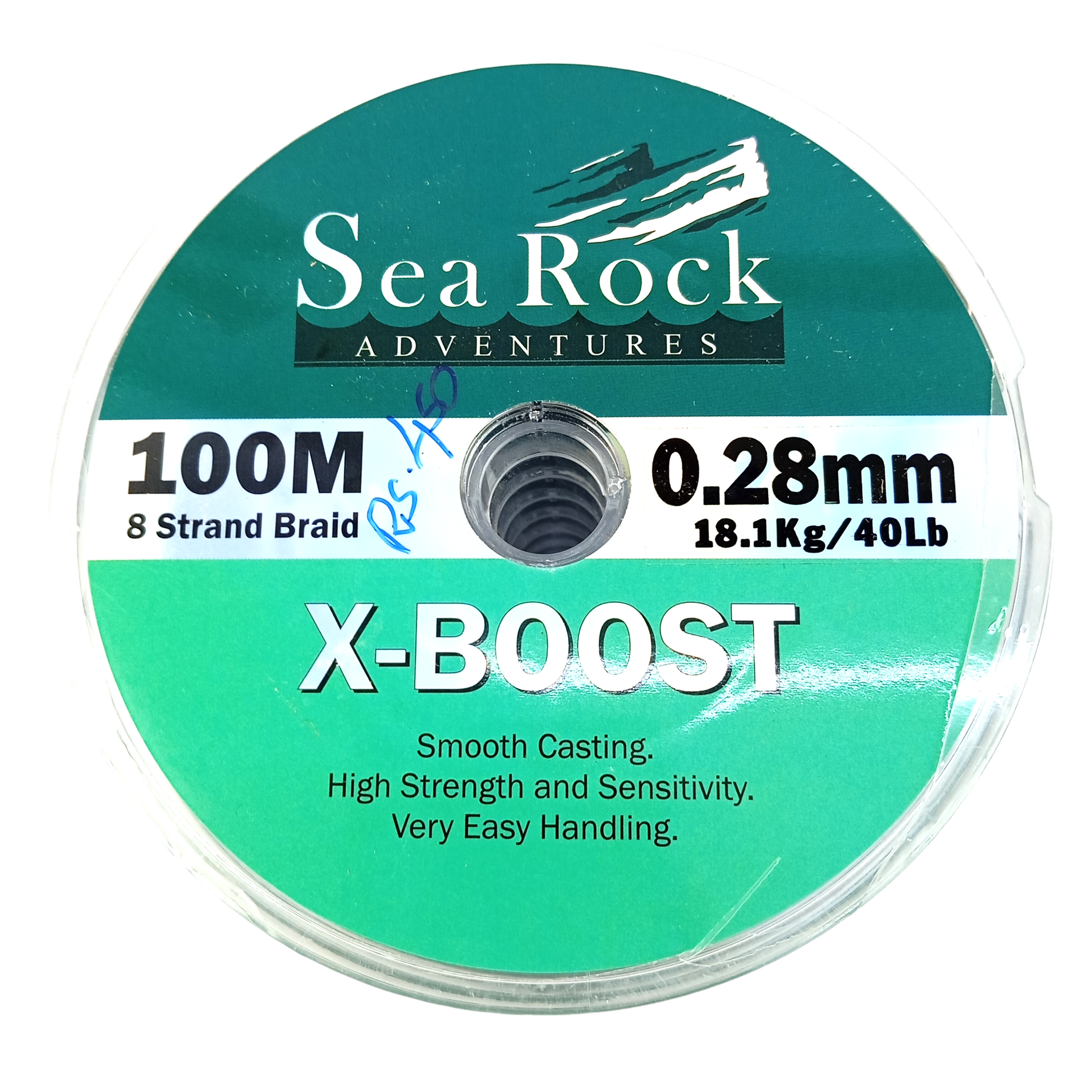 Sea Rock Adventures X-Boost  8 Straand Multi Color Fishing Braid Fishing Line 0.28mm 40lbs