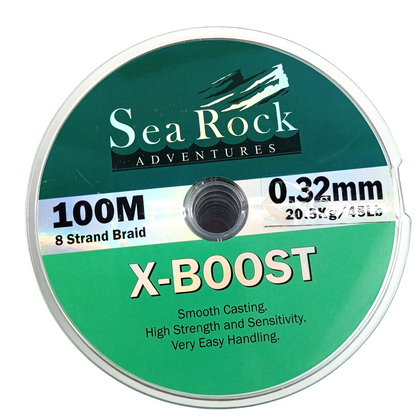 Sea Rock Adventures X-Boost  8 Straand Multi Color Fishing Braid Fishing Line 0.32mm 45lbs