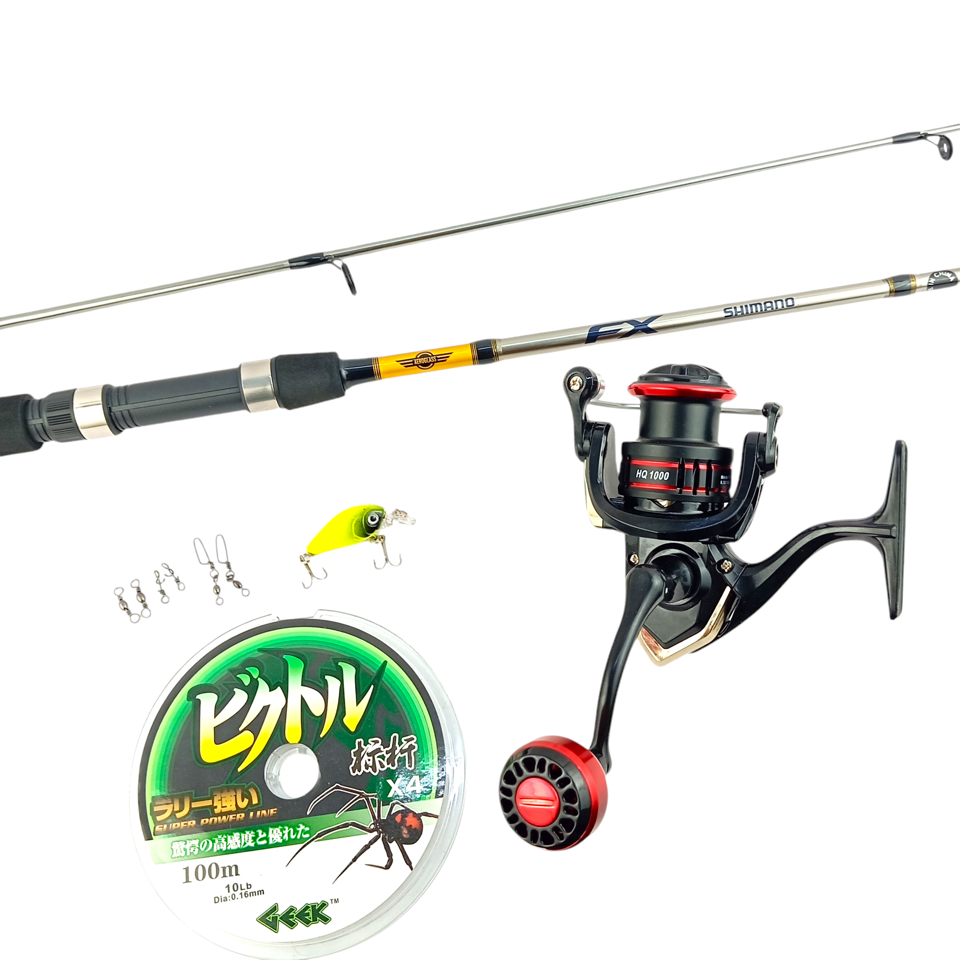 Shimano FX5.6ft UL Rod & HQ1000 Reel Combo Fish With Hanish Tackles Shimano FX5.6ft UL Rod & HQ1000 Reel Combo Fish With Hanish Tackles