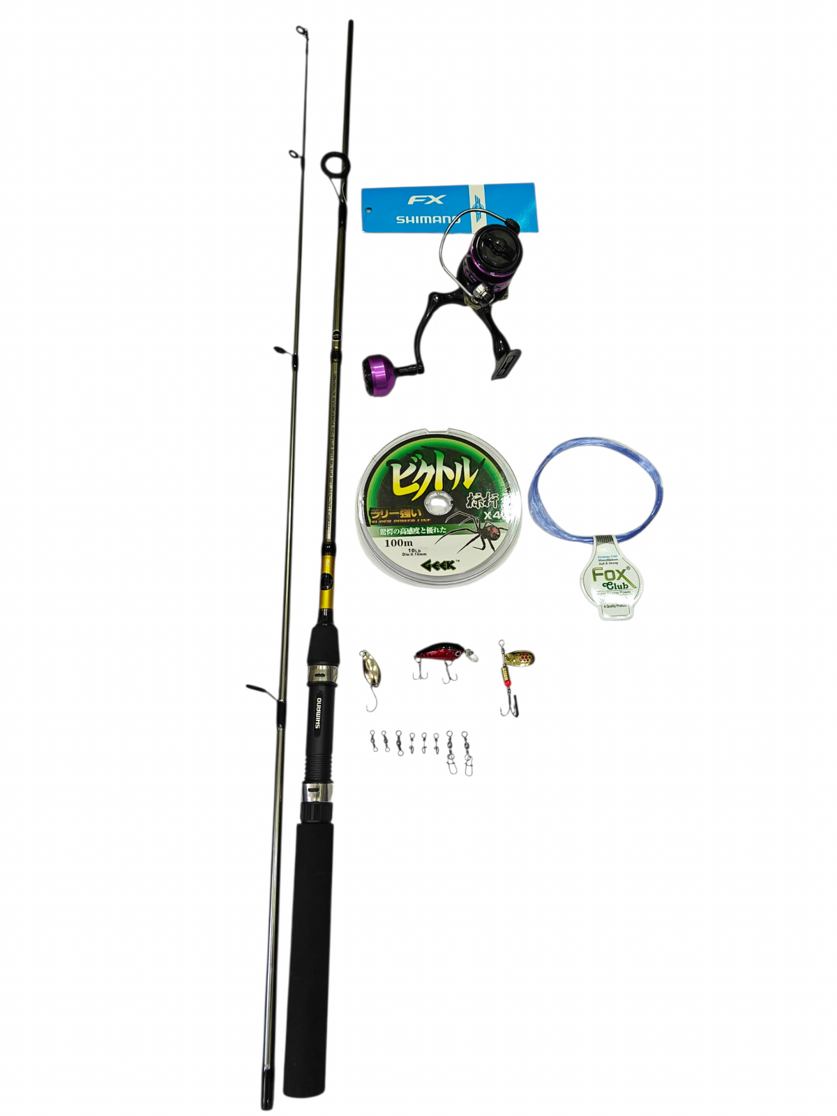 Shimano Beginner Friendly ultralight spinning fishing combo