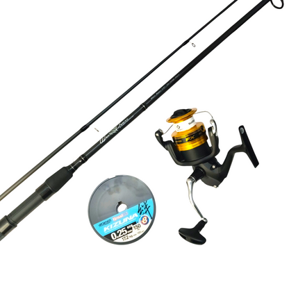 Shore Jigging & Light Shore Fishing Rod & Reel Combo With Braid