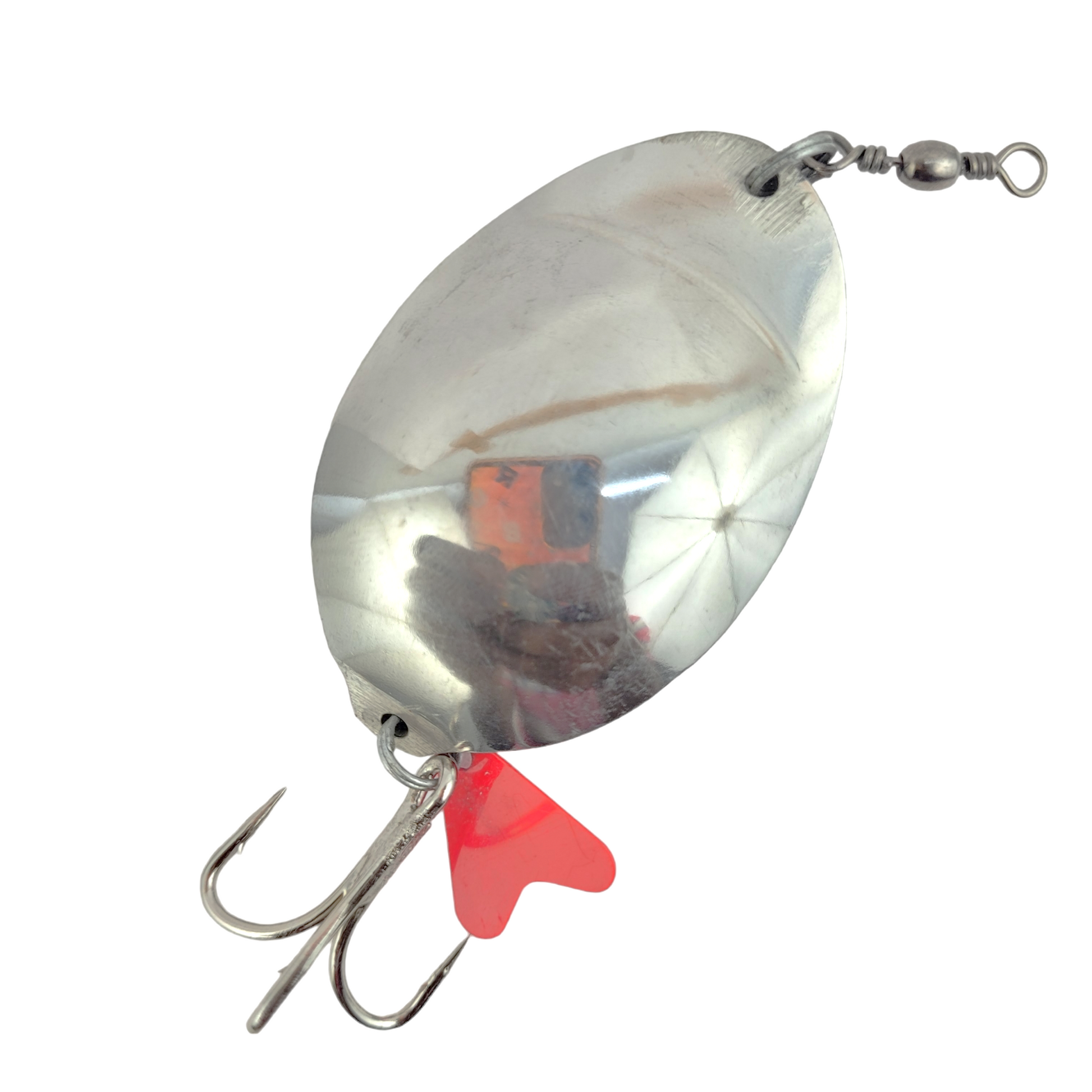 Silver Spoon Lure With Teaser | 30g/45g (Strong Treble hooks) 30g image