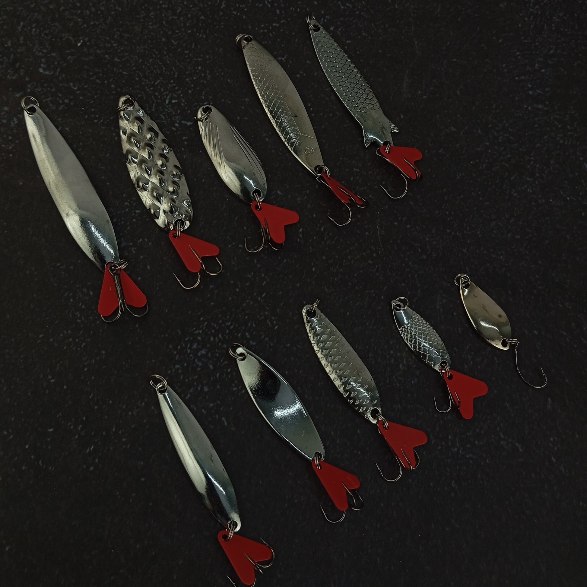 Silver Spoon Lure With Teaser Fishing Lure