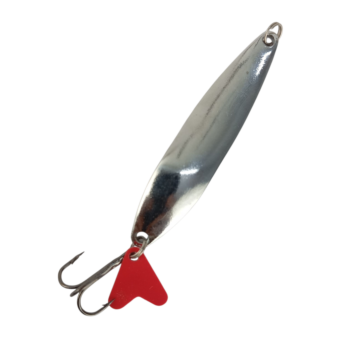Silver Spoon Lure With Teaser Fishing Lure