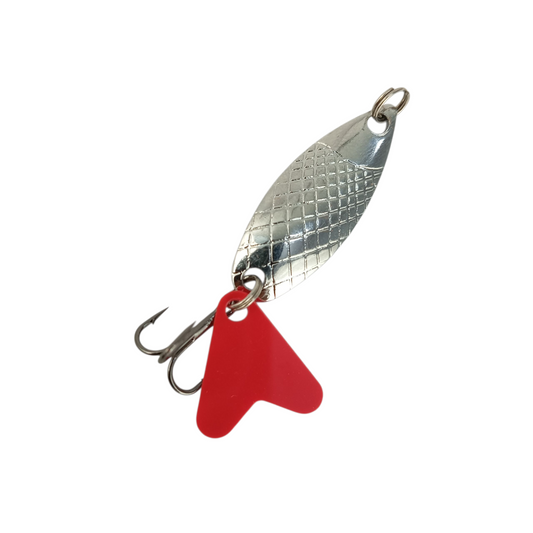 Silver Spoon Lure With Teaser Fishing Lure