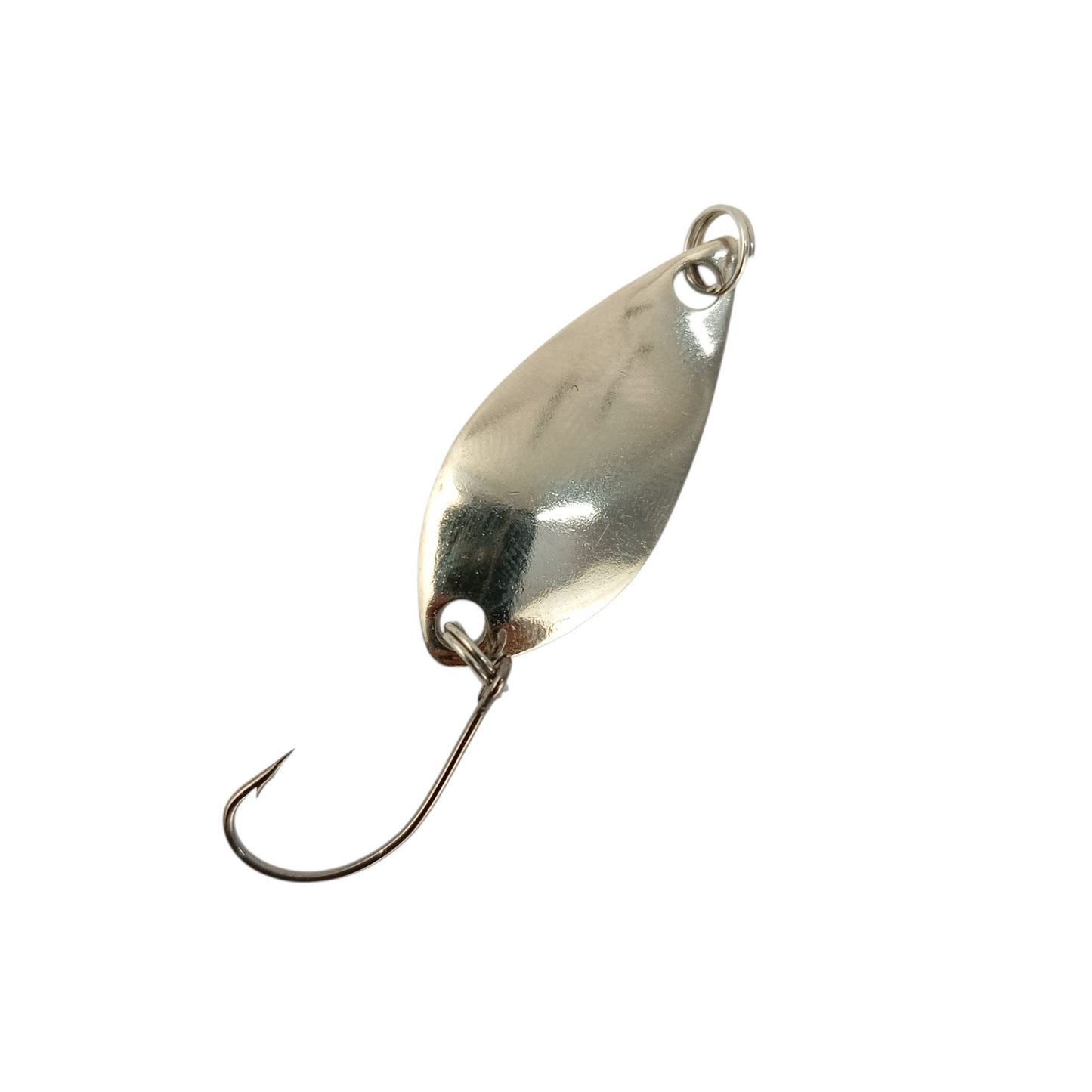 Silver Spoon Lure With Teaser Fishing Lure