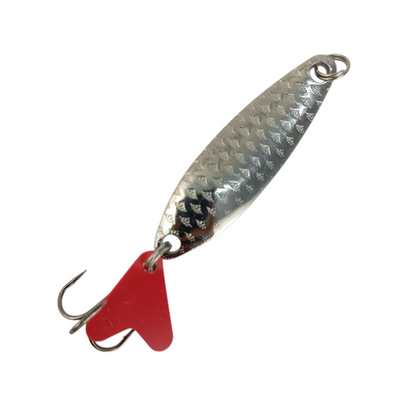 Silver Spoon Lure With Teaser Fishing Lure