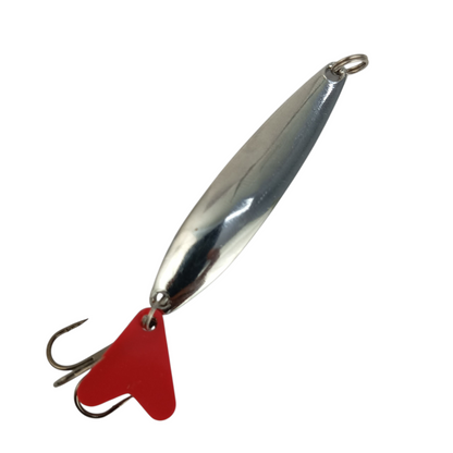 Silver Spoon Lure With Teaser Fishing Lure