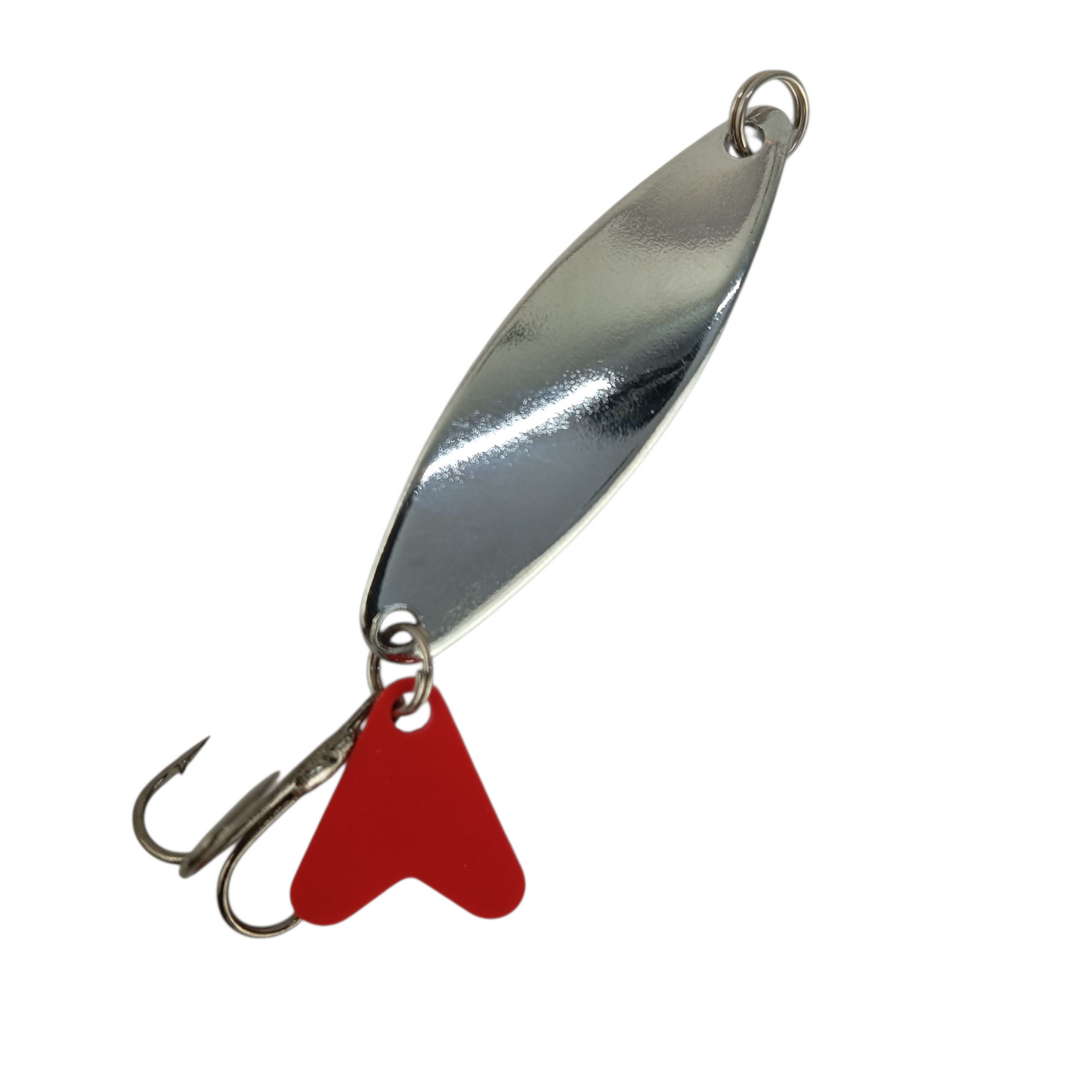 Silver Spoon Lure With Teaser Fishing Lure