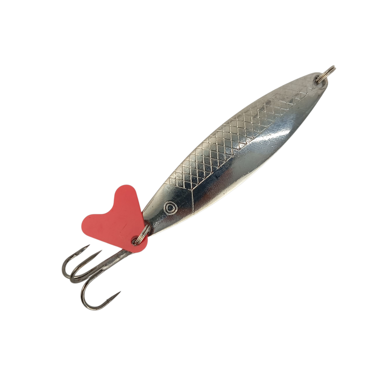 Silver Spoon Lure With Teaser Fishing Lure