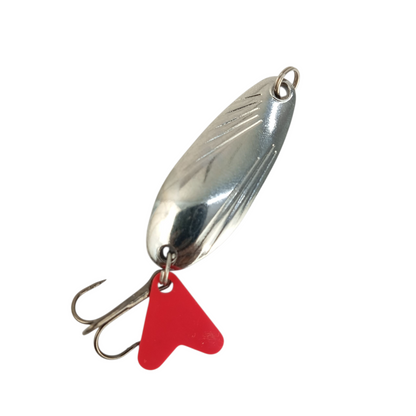 Silver Spoon Lure With Teaser Fishing Lure