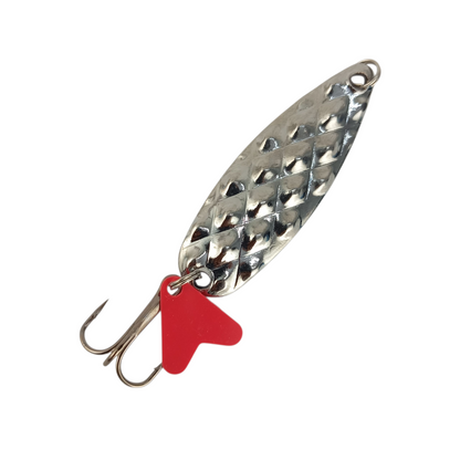 Silver Spoon Lure With Teaser Fishing Lure