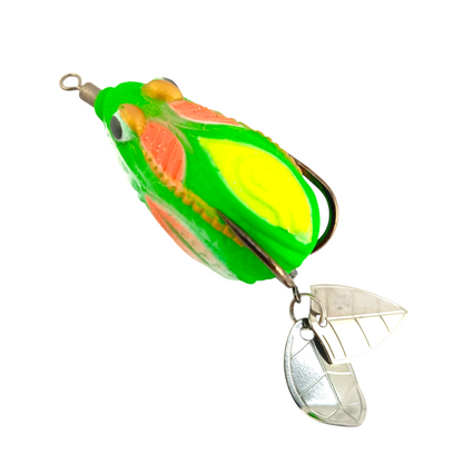 Soft Thai Frog Imitation Double Spinner Frog Lure |7gms|4.5cm