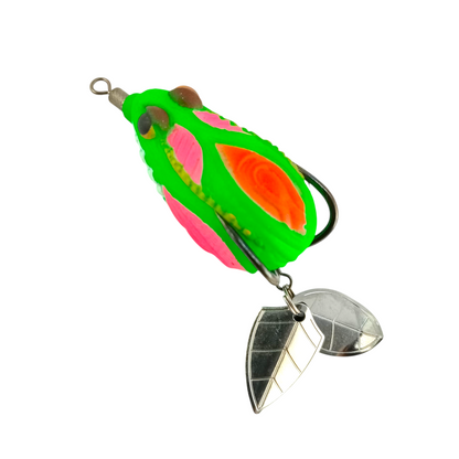 Soft Thai Frog Imitation Double Spinner Frog Lure |7gms|4.5cm