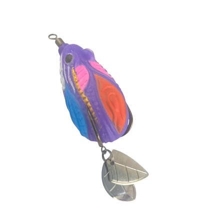 Soft Thai Frog Imitation Double Spinner Frog Lure |7gms|4.5cm