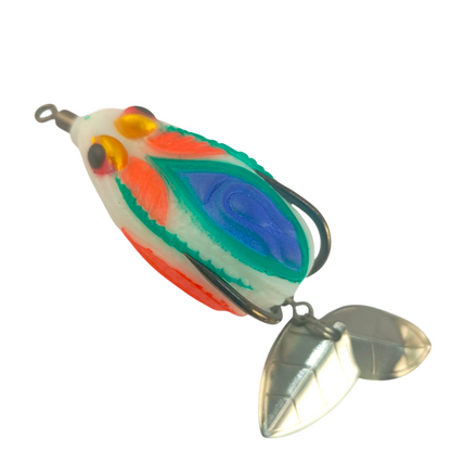 Soft Thai Frog Imitation Double Spinner Frog Lure |7gms|4.5cm