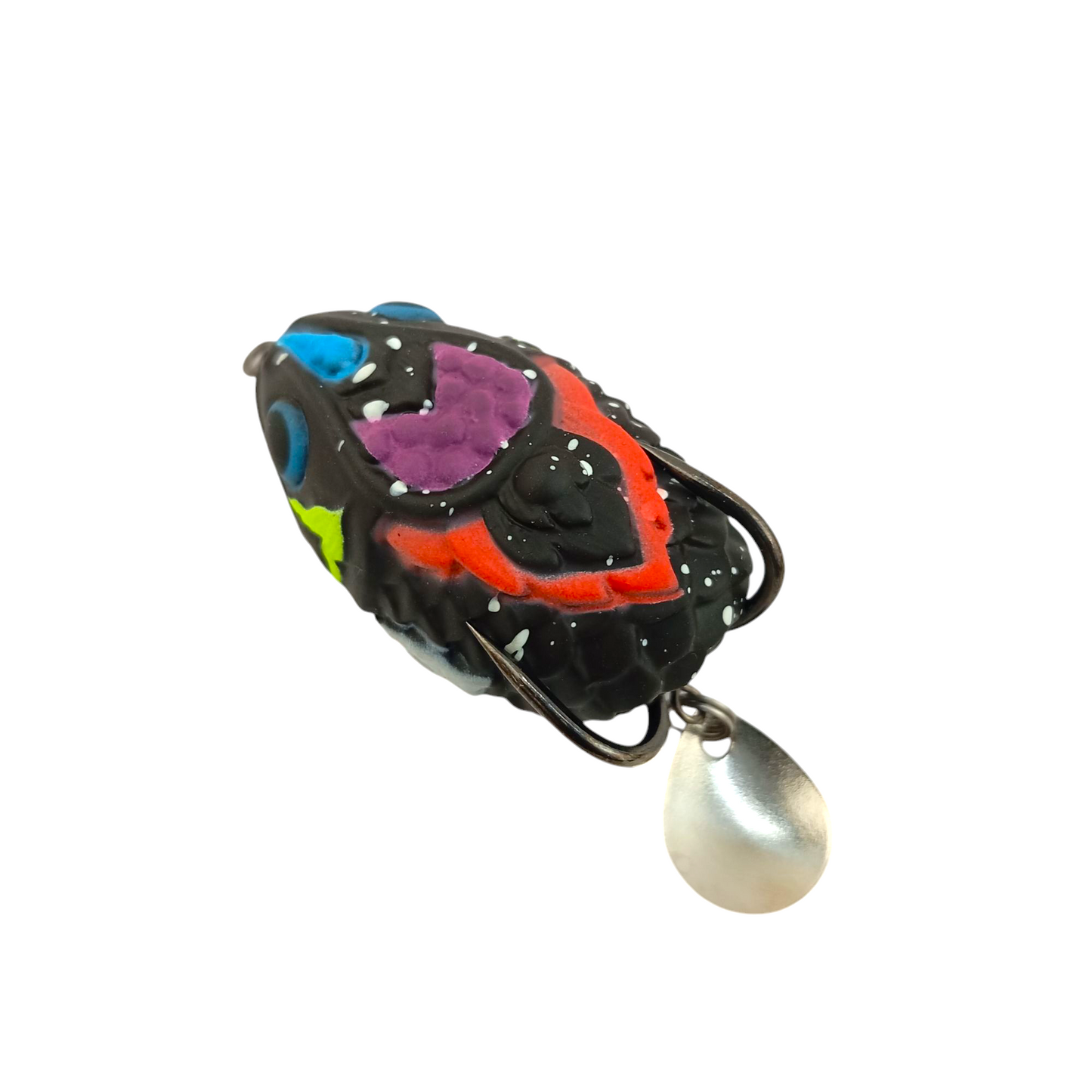 Soft Thai Frog Imitation Frog Lure With Spinner 11gms-4.5cm Close Up ImageR