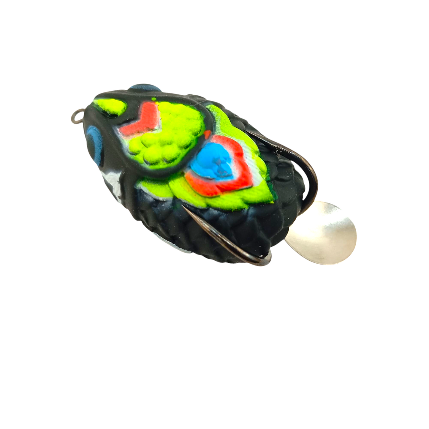 Soft Thai Frog Imitation Frog Lure With Spinner 11gms-4.5cm Close Up ImageR