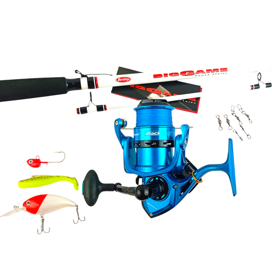 Solid Saltwater Beginner  Fishing Combo Main Image