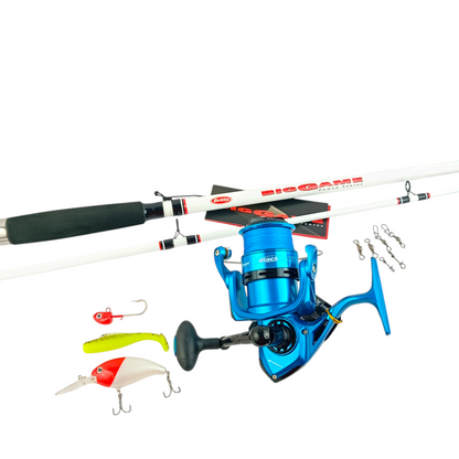 Solid Saltwater Beginner  Fishing Combo Main Image