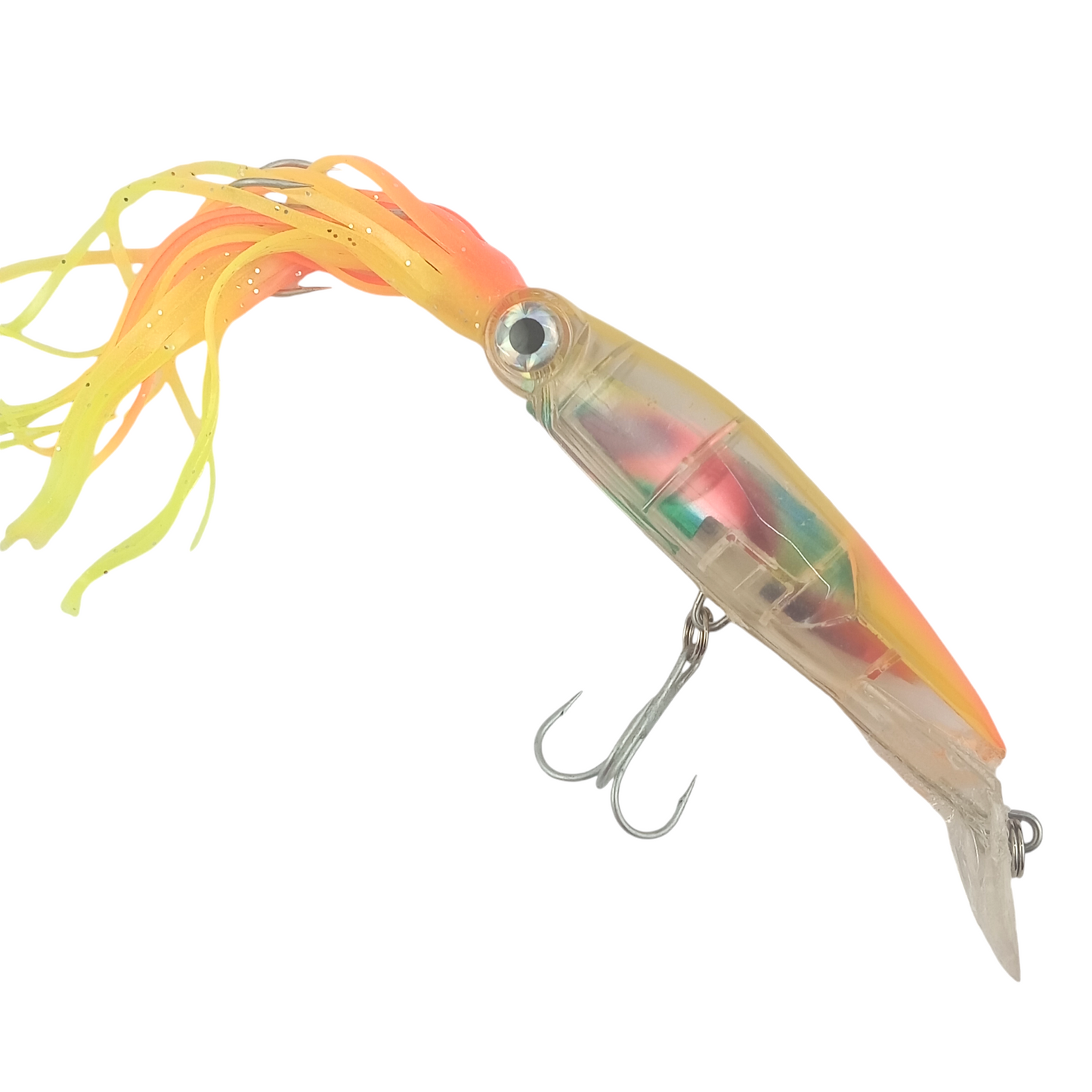 Squid Lure For Grouper Fishing  36gm 13cm Clear Yellow Close Up image
