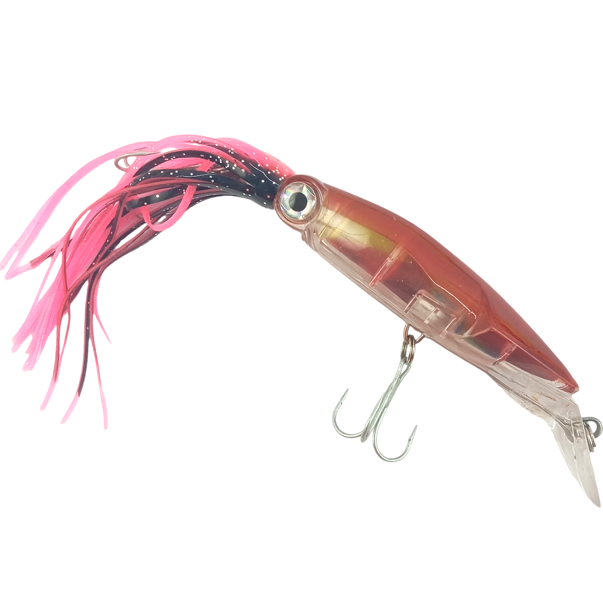 Squid Lure For Grouper Fishing  36gm 13cm Pink Red image
