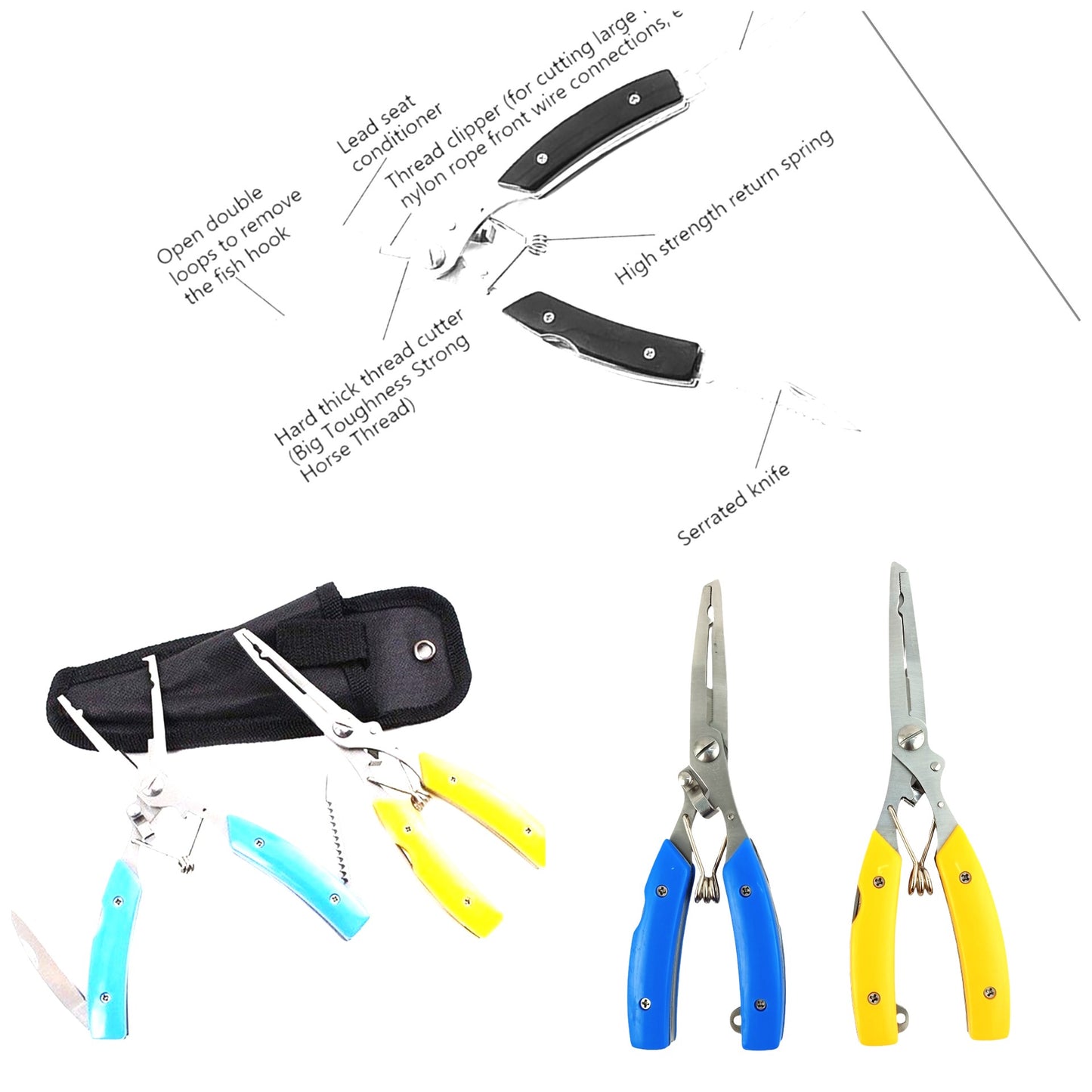 Stainless Steel  Pliers  Multifunctionl Fishing Tool All Image