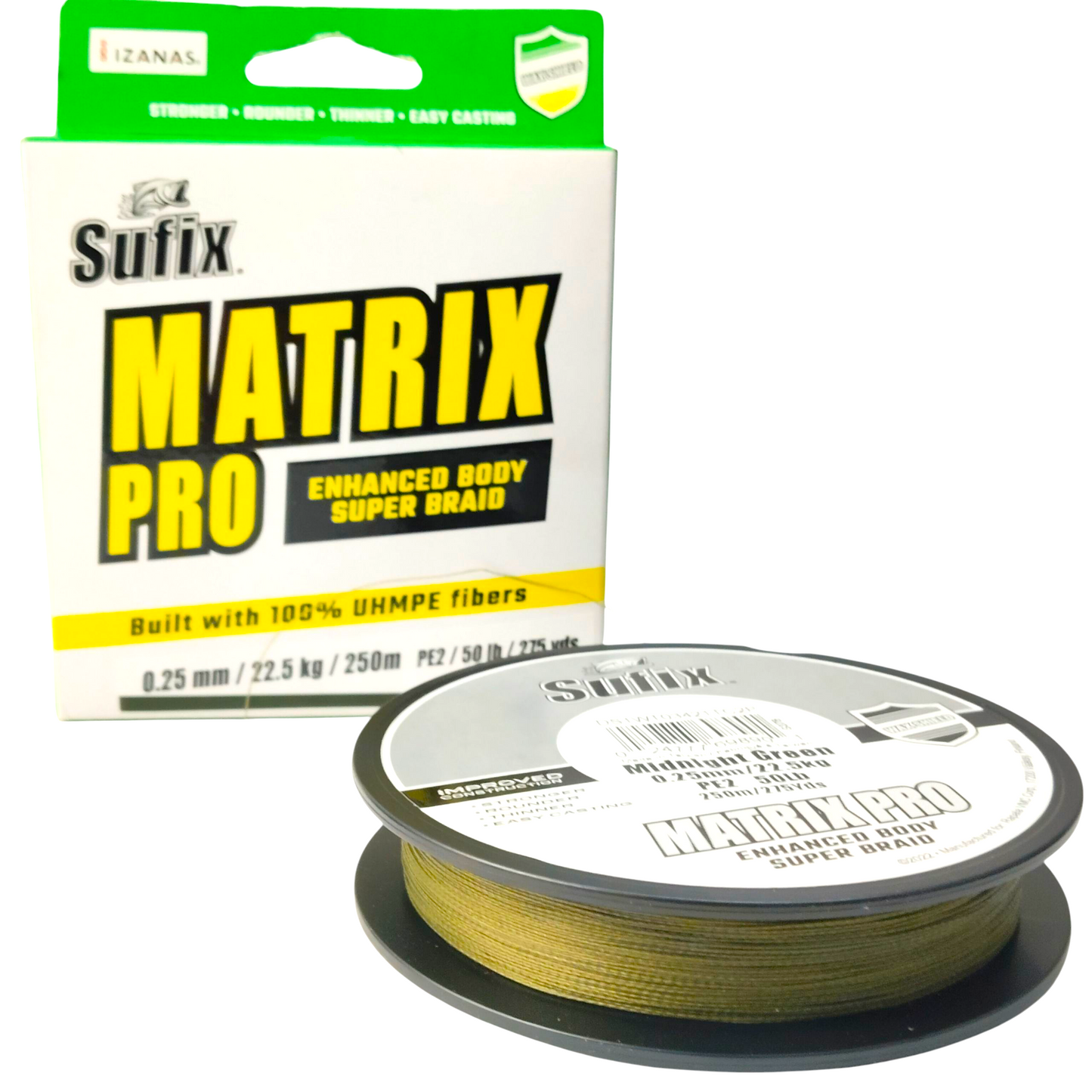  Sufix Matrix Pro 8X 0.25mm (22.5Kg / 50.0Lb)