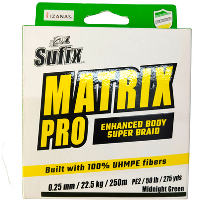  Sufix Matrix Pro 8X 0.25mm (22.5Kg / 50.0Lb)