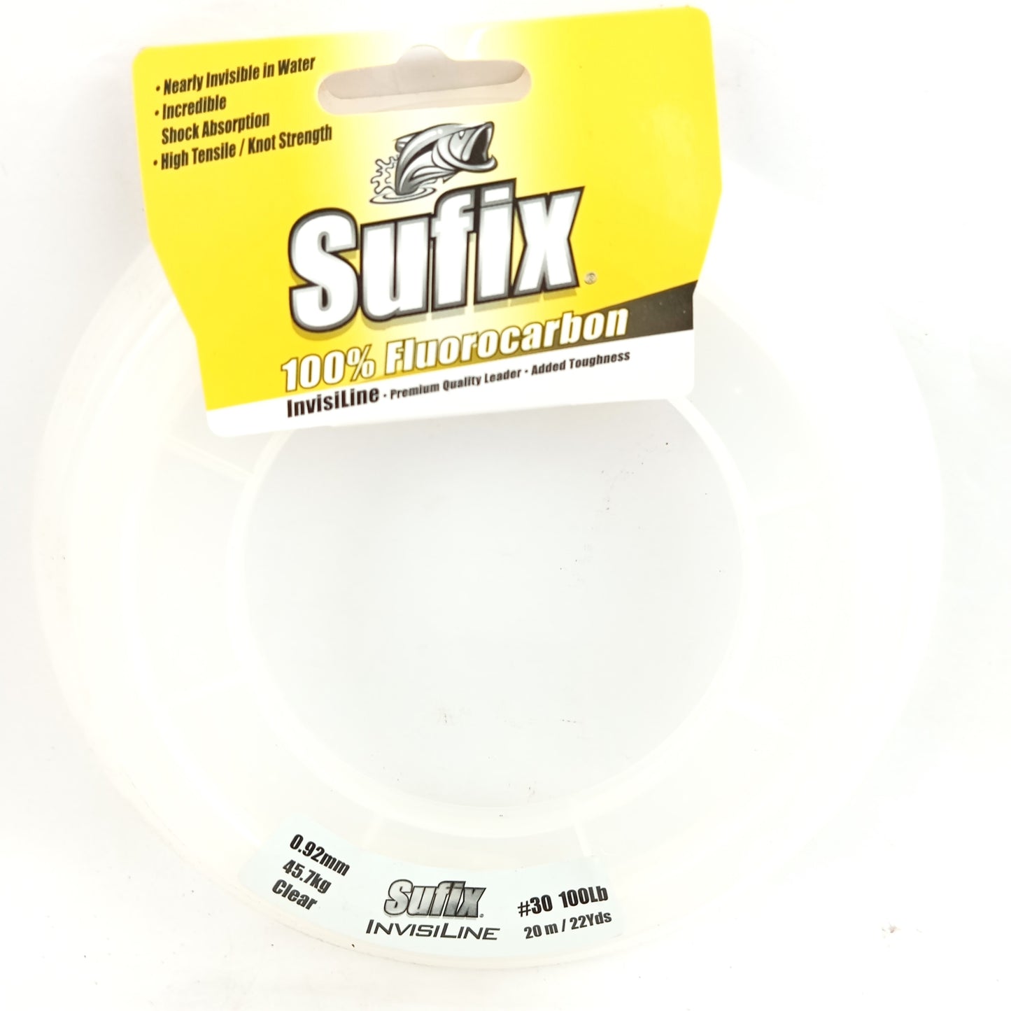 Sufix_Fluorocarbon_Invisiline_Premium_Quality_Leader_Fishing_Line_0.92mm_100lbs_Close_Up_Image