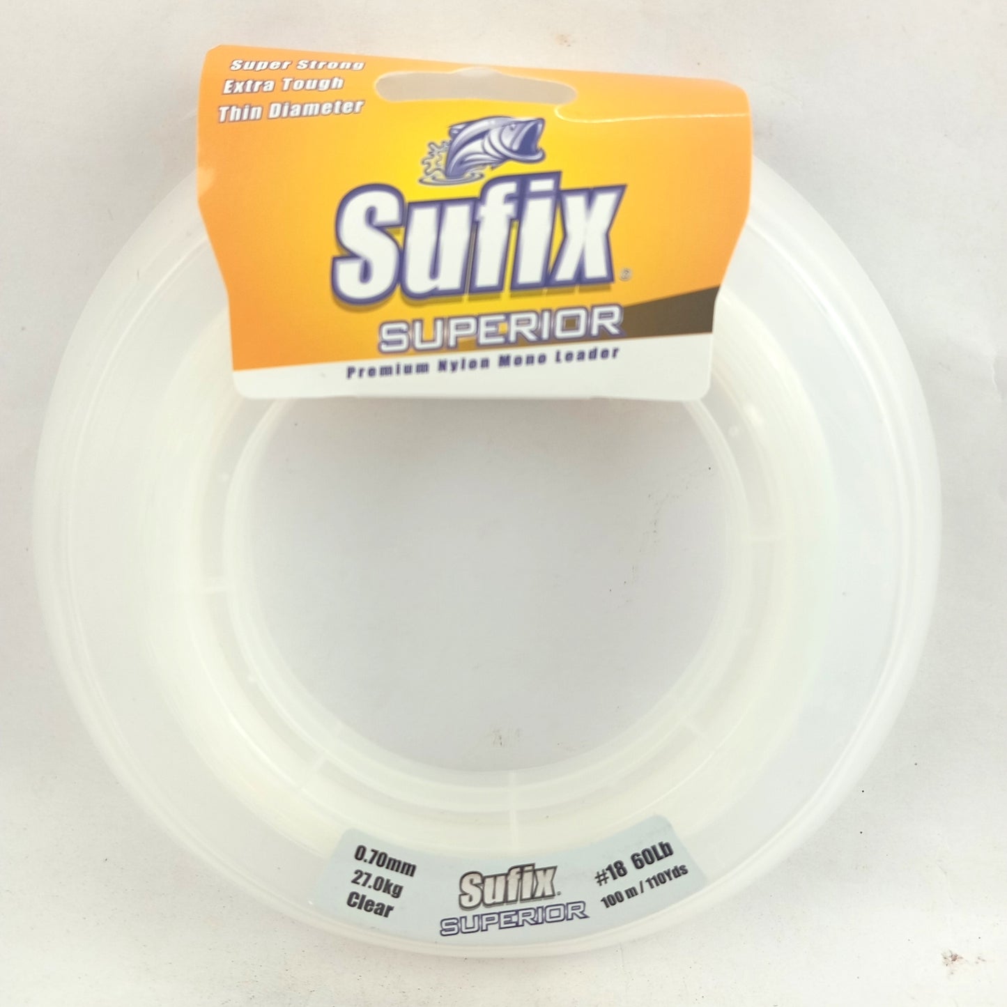 Sufix Superior Pemium Nylon Mono Leader Fishing Line 0.70mm-60lbs Close Up Image