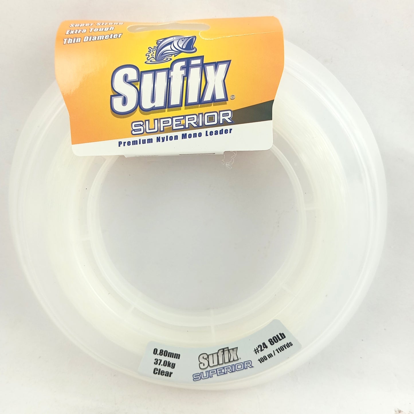 Sufix Superior Pemium Nylon Mono Leader Fishing Line 0.80mm-80lbs Close Up Image