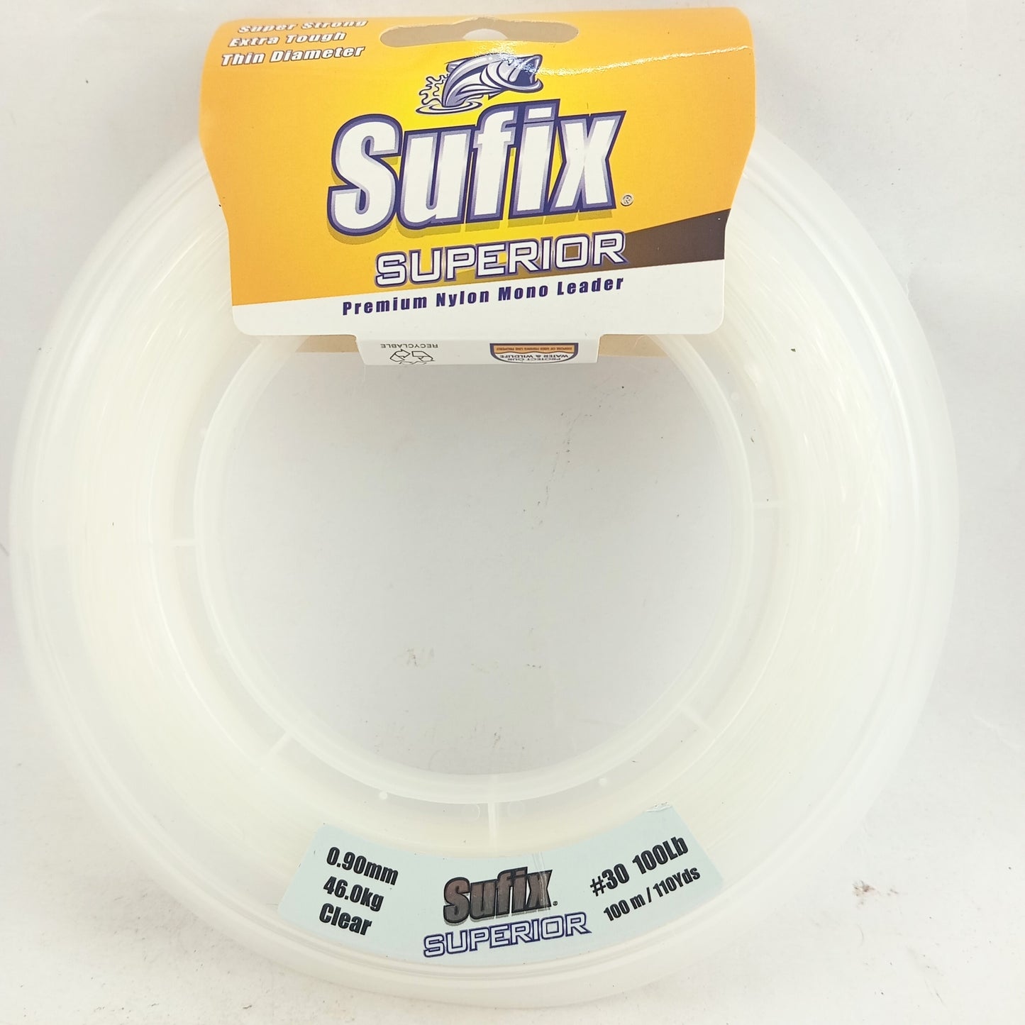 Sufix Superior Pemium Nylon Mono Leader Fishing Line 0.90mm-100lbs Close Up Image