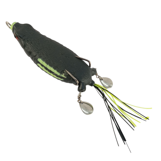 Super Long Casting Double Spinner With Tail Frog |9cm| |23gm|