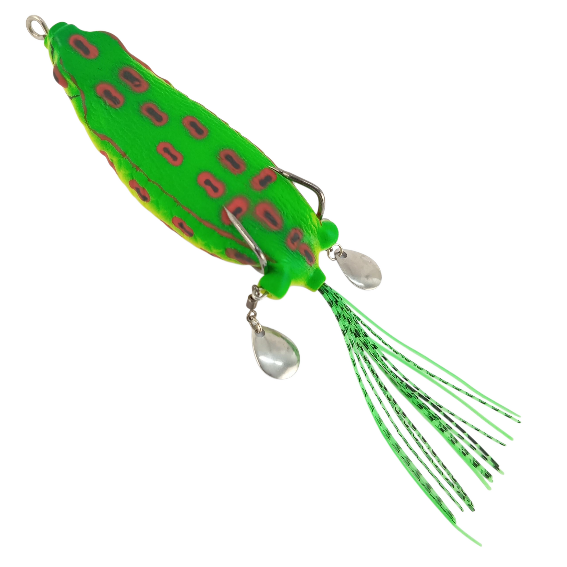 Super Long Casting Double Spinner With Tail Frog |9cm| |23gm|