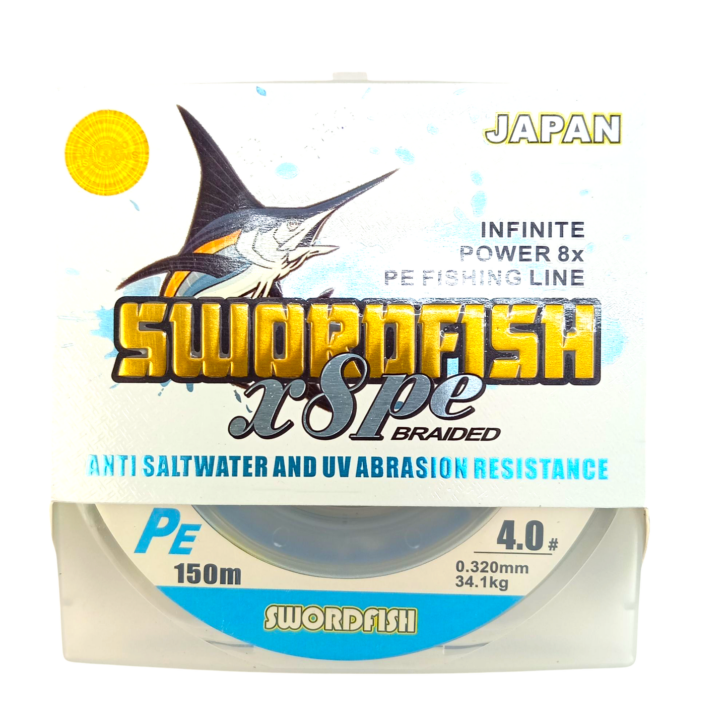 Swordfish X8 PE Multi Color Braided Line -150m Spools