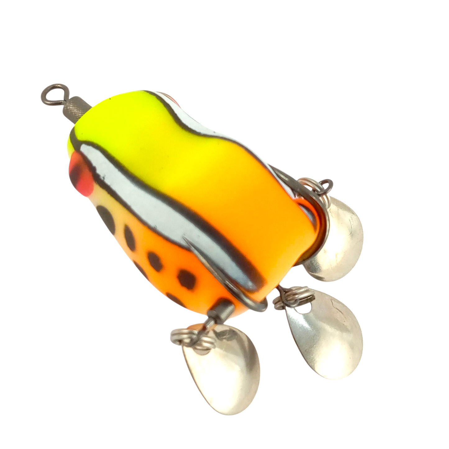 Thai Soft Imitation Frog Lure With Triple Spinner Frog |6.5gms|3.5cm